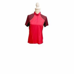 Women’s Columbia Sportswear company 1/4 zip front cycling shirt size large